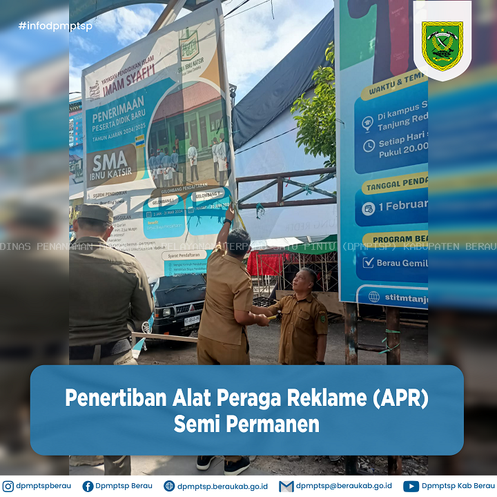 PENERTIBAN ALAT PERAGA REKLAME (APR) SEMI PERMANEN