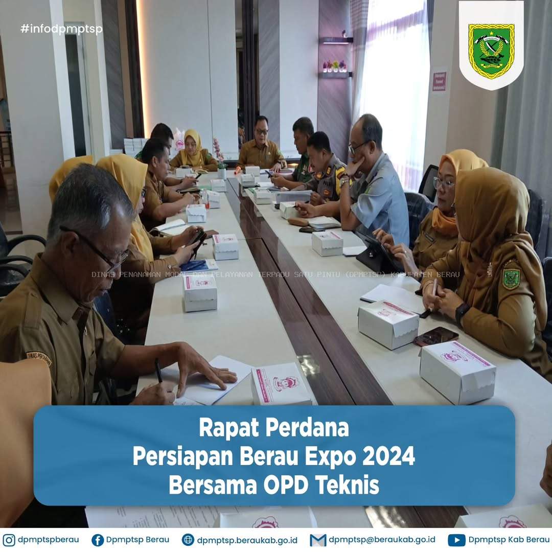 RAPAT PERDANA PERSIAPAN BERAU EXPO 2024 BERSAMA OPD TEKNIS
