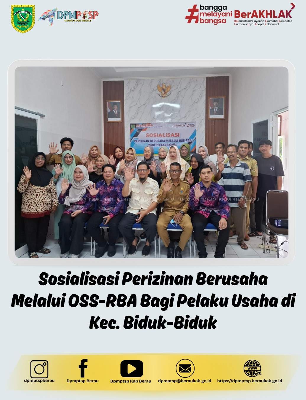 Sosialisasi Perizinan Berusaha Melalui OSS-RBA Bagi Pelaku Usaha di Kec. Biduk-Biduk