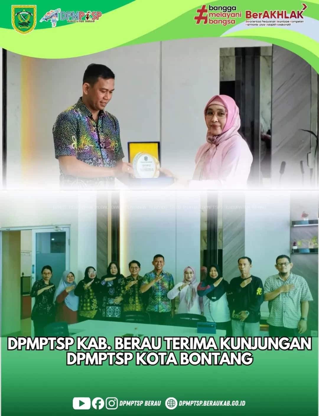 DPMPTSP Kab. Berau Terima Kunjungan DPMPTSP Kota Bontang 
