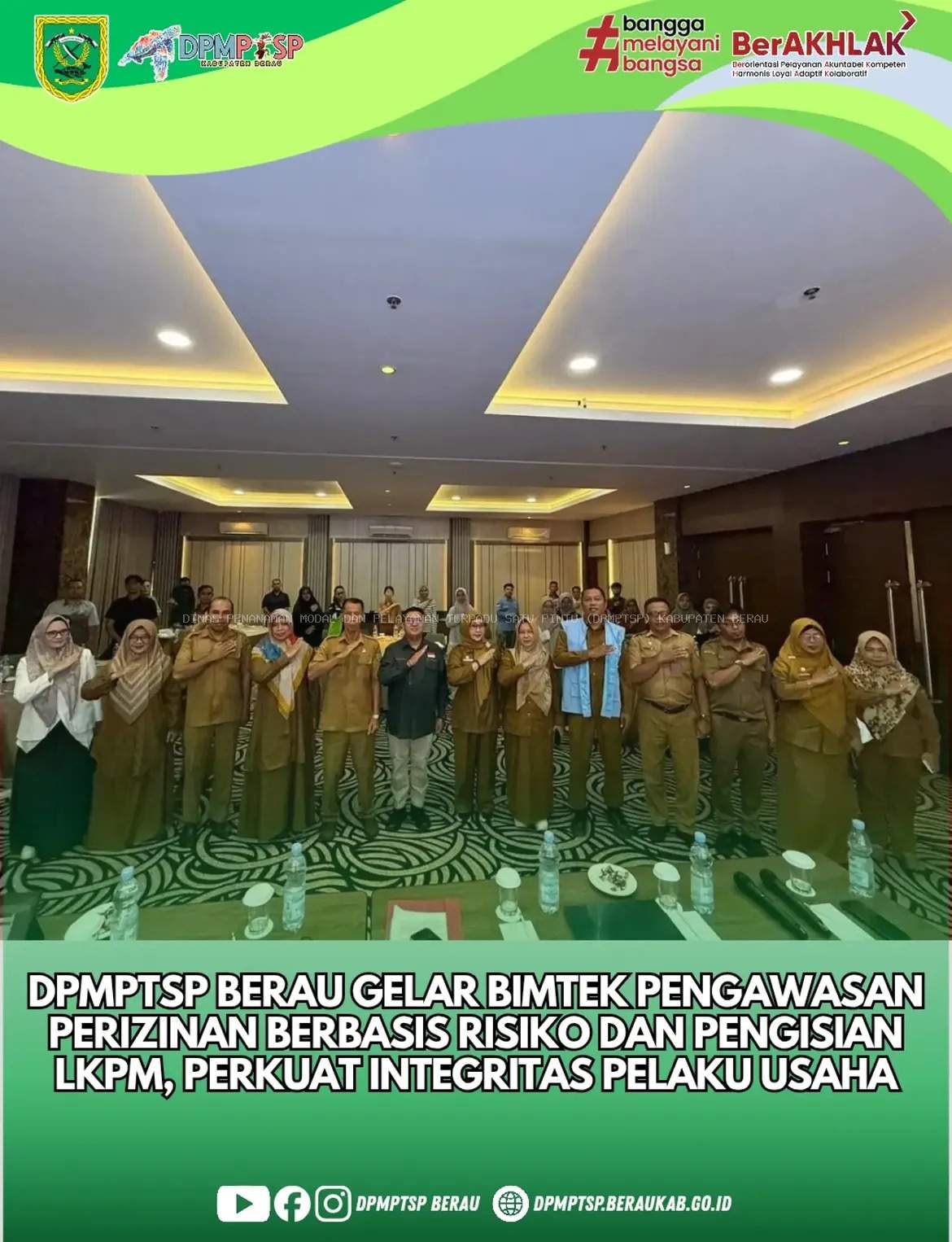 DPMPTSP gelar bimtek pengawasan perizinan berbasis resiko dan pengisian LKPM, perkuat integritas pelaku usaha.
